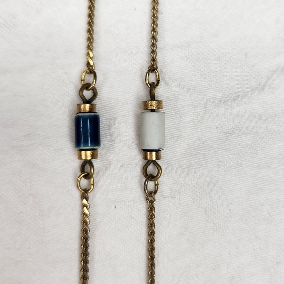 vintage handmade cloisine necklace - Picture 5 of 8